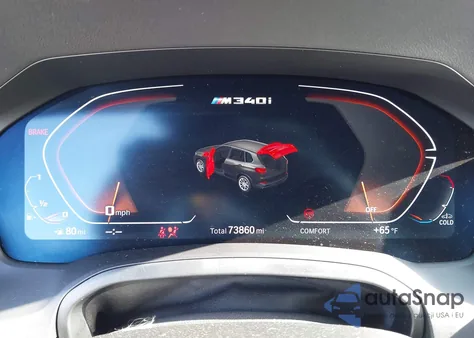 2021 BMW 3 Series M340I xDrive z USA, uszkodzony, nr VIN WBA5U9C06MFK82672